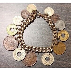 Vintage Foreign Currency Bracelet